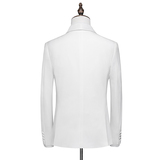 支架图新款男士西服套装青果领西装三件套礼服款套装6901P310，男装西服套装，电商D216