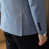 人模图2025新款男士休闲西服时尚修身西装单西DX6925P165，男装西服套装，电商D216