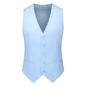 M-6XL外贸西服套装三件套一粒扣松紧腰男士西装 7001P190图片