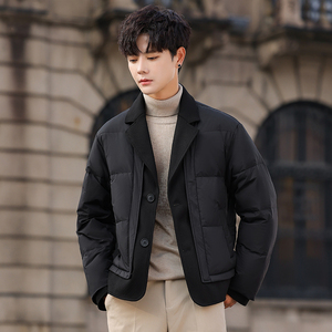 tim模特图男士90白鸭绒轻奢简约夹克羽绒服外套YR2436P330图片
