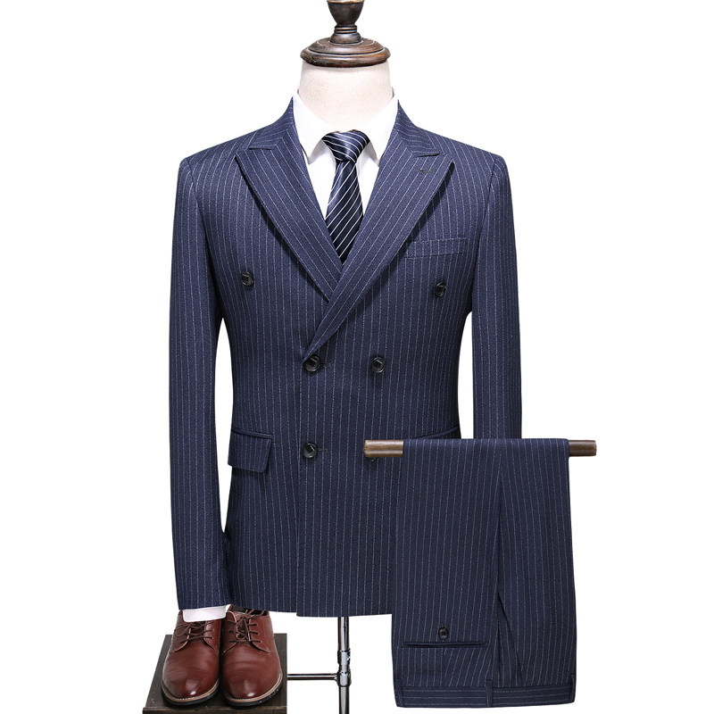 送领带男士商务休闲西服套装三件套礼服套装S-5XL-6031P290,男装西服套装,电商D216