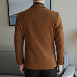 人模图2025新款男士休闲西服时尚修身西装单西外套6933P165，男装西服套装，电商D216