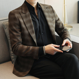 人模图2025新款男士休闲西服时尚修身西装单西外套6922P165，男装西服套装，电商D216