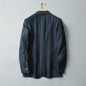 平铺图男士休闲西服修身西装单西外套上衣DX6104P165,深灰色西装搭配领带颜色图片