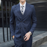 2025春季薄款S-5XL男士双排扣西服套装三件套6031P290，男装西服套装，电商D216