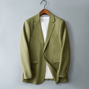 半里布款2025年男士休闲西服修身西装纯色单西外套DX6942P175,男装西服套装,电商D216