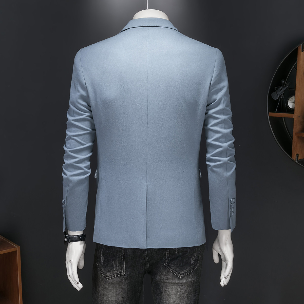 假模图新款男士休闲西服修身西装纯色单西外套上衣DX6997P165,男装西服,电商D216