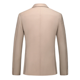 M-6XL外贸西服套装三件套一粒扣松紧腰男士西装7001P190，男装西服套装，电商D216