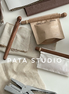 「pata studio」 木质 封口夹 书签 卡片夹 书签封口夹