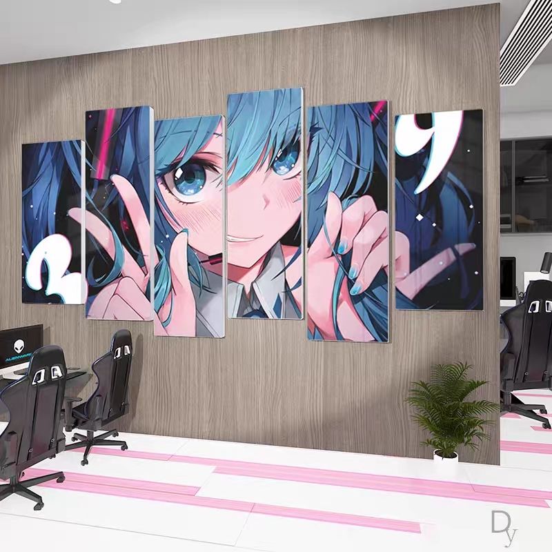 初音未来二次元海报动漫卧室装饰宿舍家用墙面卡通装饰