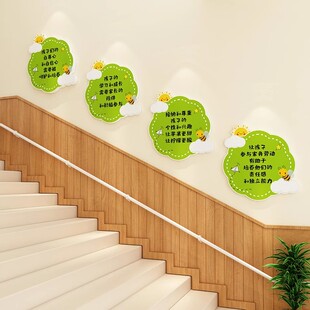 教育机构托管班文化墙面装饰幼儿园楼梯走廊环创主题成品教室布置
