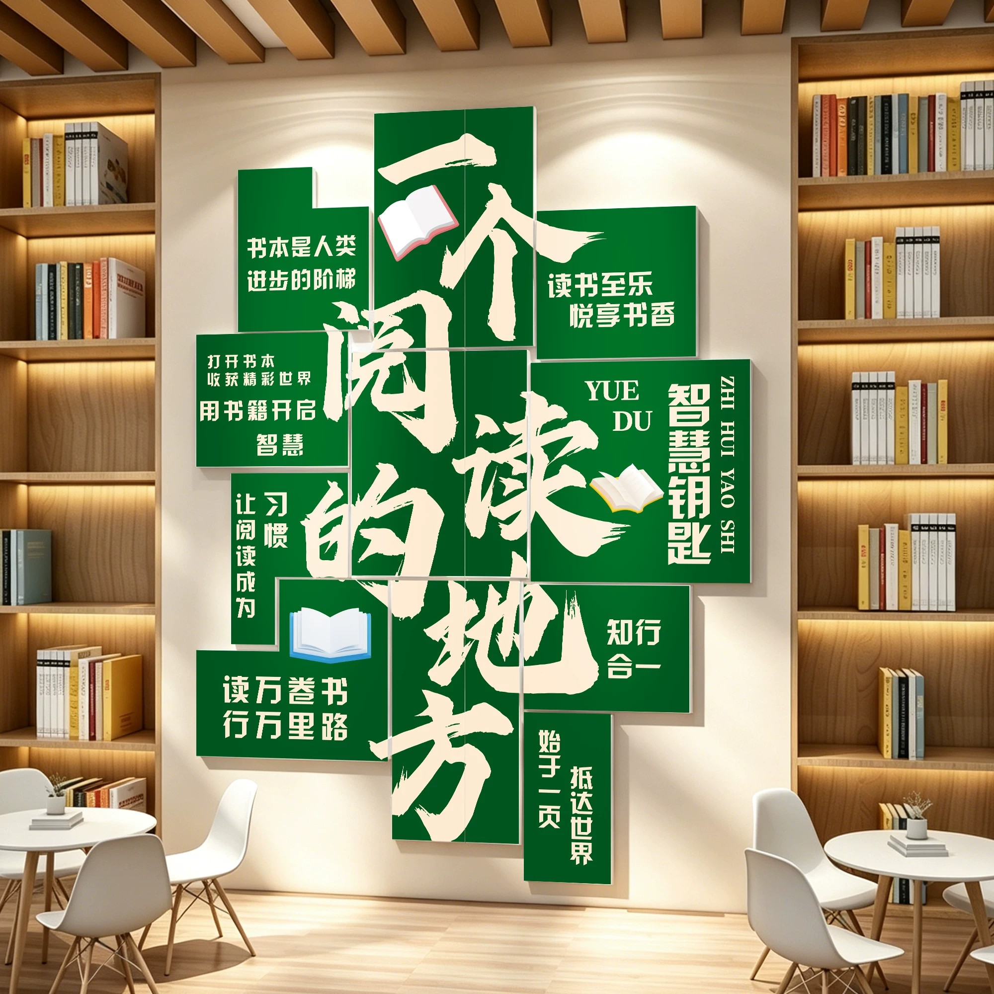 图书角布置装饰班级文化墙贴阅读区阅览书店形象绘本馆幼儿园环创