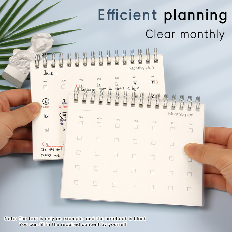 英文版月计划本A6月历计划本
