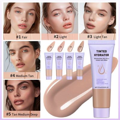 lakerain有色面霜自然滋润肌肤光泽透亮服帖棕色肤色保湿面霜跨境