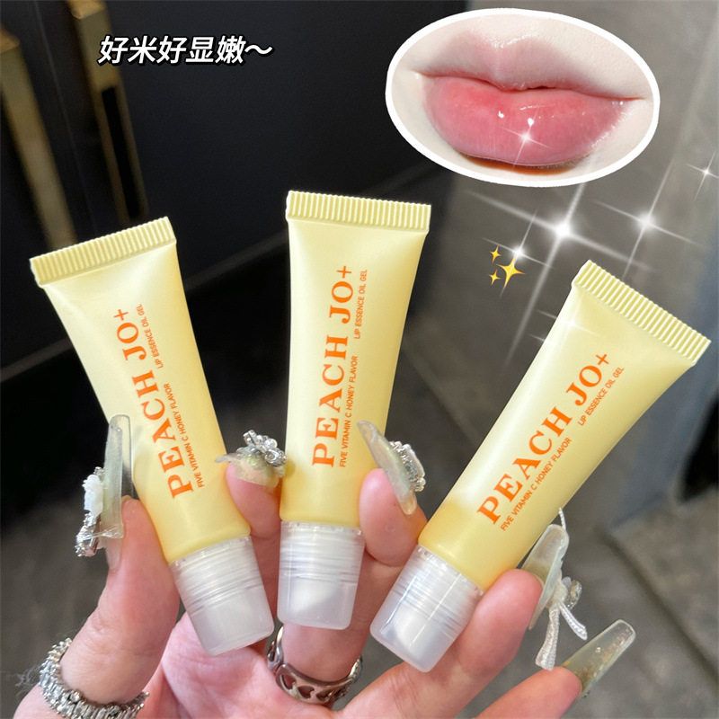 PEACH JO+桃作韩式五重维C蜂蜜味唇部精华油啫喱唇膜唇蜜润唇膏