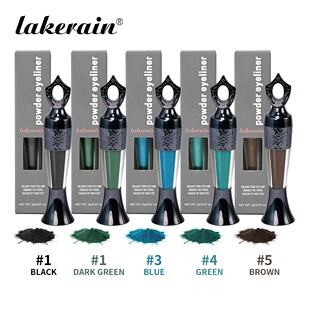 lakerain沙伊德眼线粉粉状眼线笔绿5色持妆不易脱eye powder跨境