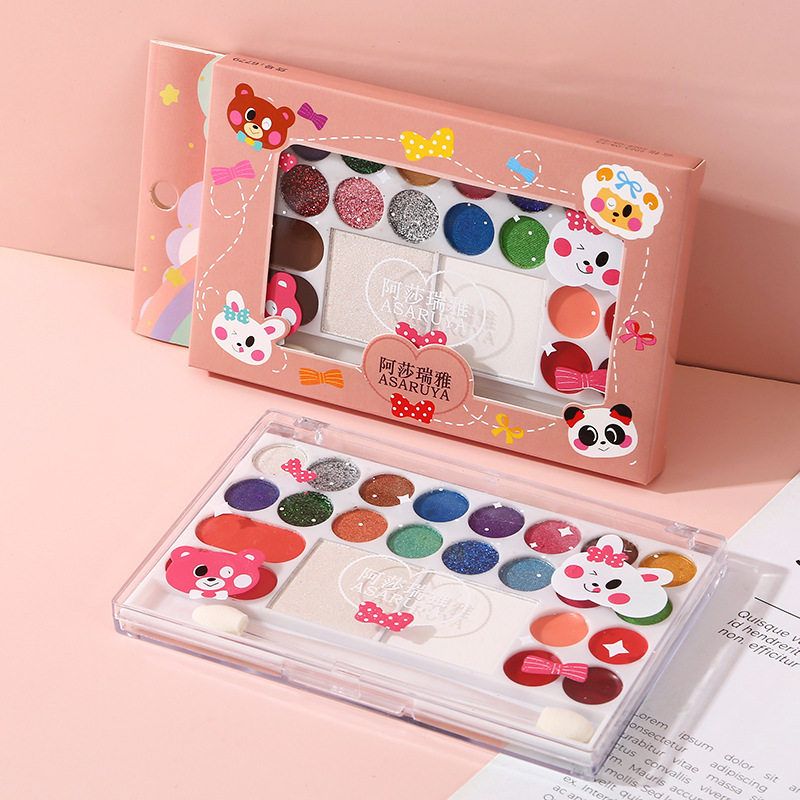 阿莎瑞雅24色彩妆盘化妆品粉饼眼影唇泥全套节日舞台演出表演专用