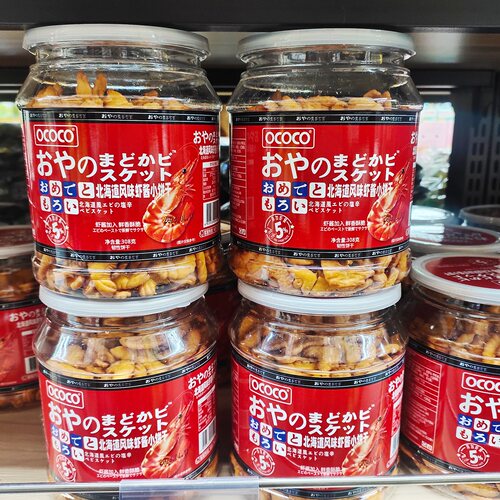 OCOCO北海道风味虾酱小饼干308g