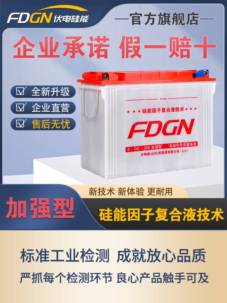 电动拉货三轮车60v水电瓶蓄电池48伏72V大容量牵引工程叉车推动器-封面