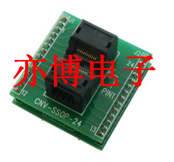 增票 日本原装进口IC座 SSOP24转DIPSSOP24烧录座 CNV-SSOP-24 电子元器件市场 编程器/烧录器/烧录设备 原图主图