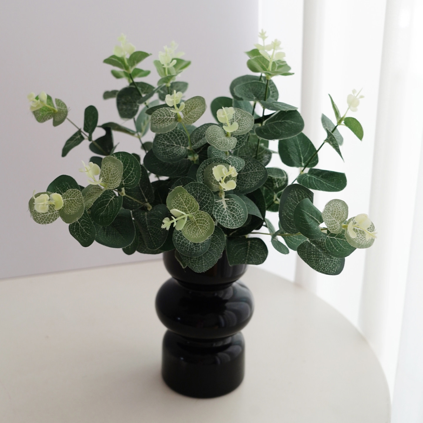 高级感仿真绿植假花尤加利仿真花客厅装饰花餐厅摆设植物插花摆件图片