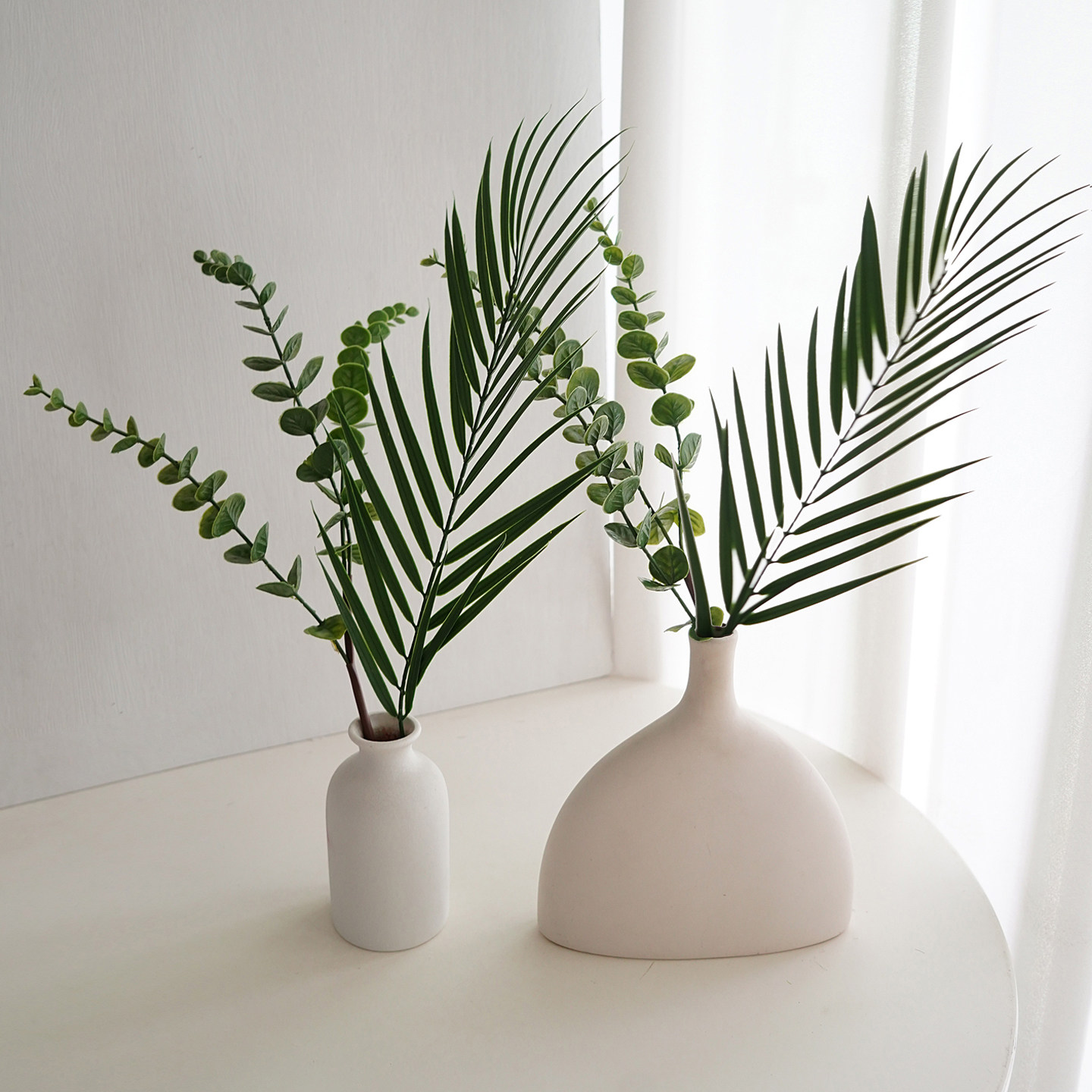 仿真绿植假花摆件尤加利小花瓶办公桌面室客厅茶几植物摆设装饰品