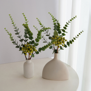北欧小清新绿植橄榄枝假花仿真花摆件家居客厅摆设餐桌高级感逼真