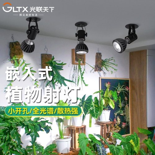 光联天下家用嵌入式植物补光射灯