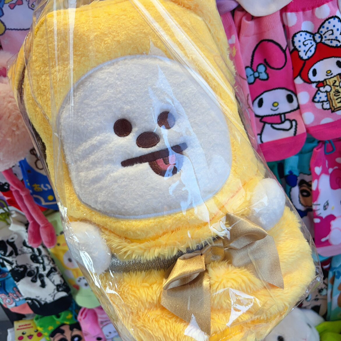 出口日本BT21小黄狗chimmy 小毛毯 兔丸