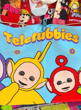 出口日本可爱天线宝宝毛巾糖果色纯棉吸水毛巾面巾teletubbies