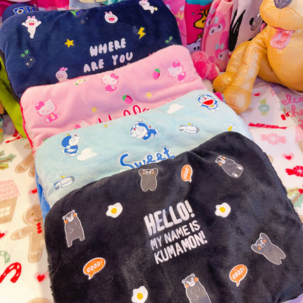 卡通熊本熊helloKitty机器猫热水袋套暖宝宝保护套保暖绒28*20CM