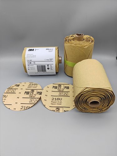 3M216U背胶砂纸卷汽车打磨砂纸