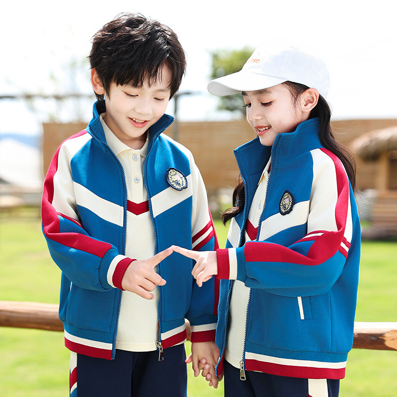 春秋新款幼儿园园服学院风班服中