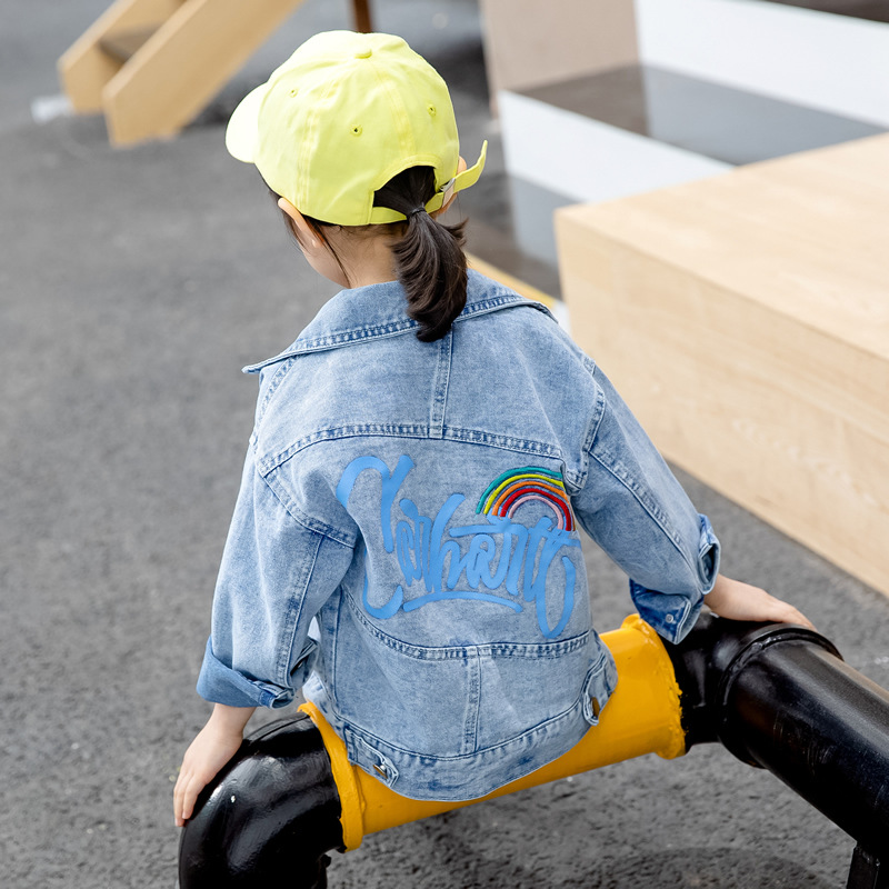 童装女童春装牛仔外套2024新款男