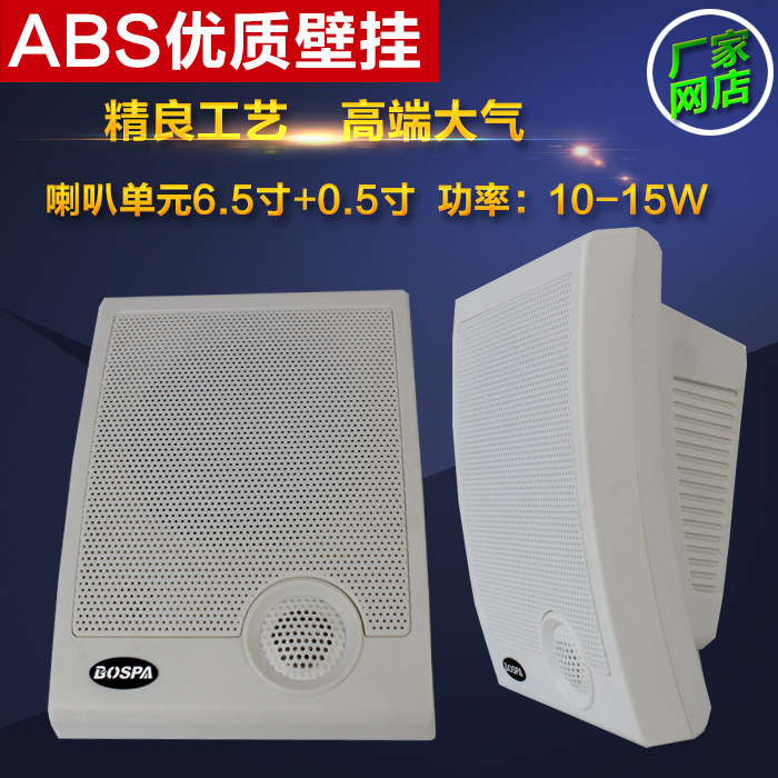 壁挂音箱挂墙式音响室内挂壁喇叭学校教室超市商场广播用墙壁喇叭