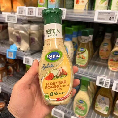 现货荷兰remia无糖低脂蜂蜜芥末