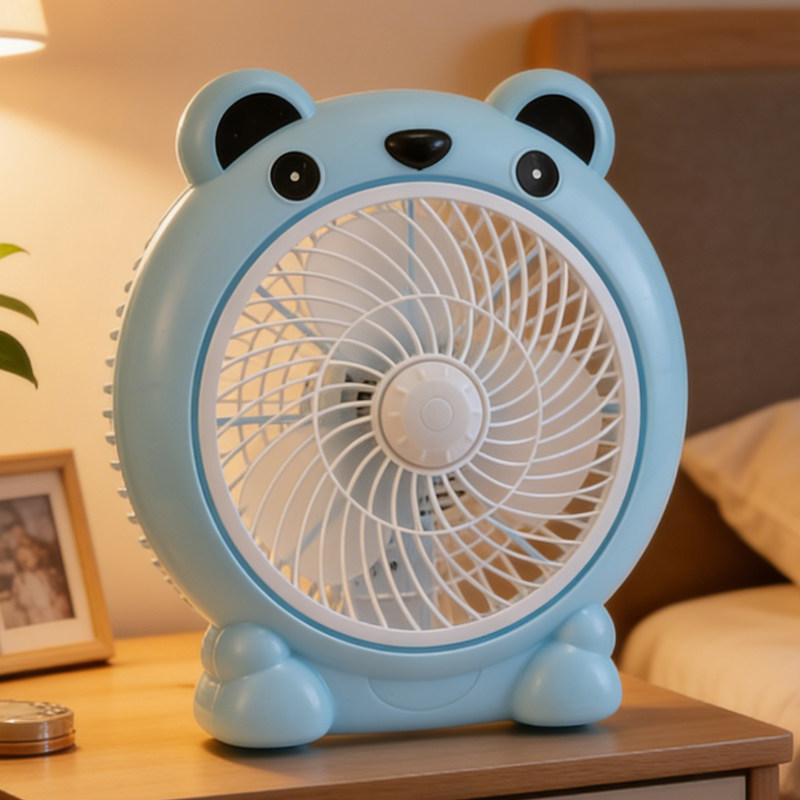 迷你小风扇出租屋宿舍寝室床头台式风扇办公室桌面静音卡通电风扇