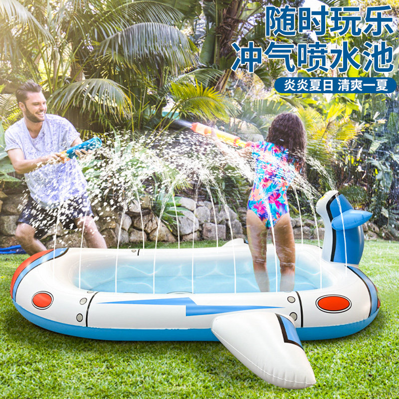 充气喷水池垫小型游泳池儿童家用小孩子戏水玩具宝宝户外婴儿洗澡,玩具/童车/益智/积木/模型,游泳池/游泳桶,淘宝优惠券,粉丝福利购,淘宝优惠卷