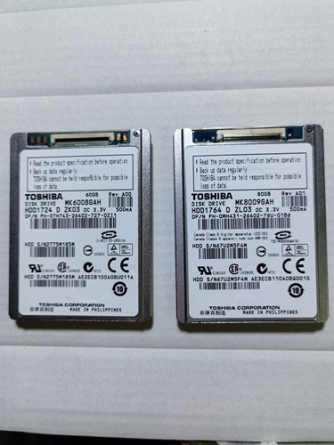 MK8009GAH MK6008GAH 60G 80G 1.8寸硬盘ce接口 zif接口