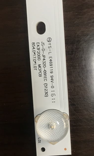 适用全新乐华43L35 E42F2000灯条JS-D-JP4320-091EC D43-F2000