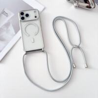 Suitable for iPhone18pro phone case, magnetic wireless charging, new crossbody 16pro lanyard, wrist lanyard, Air phone case 16e, Apple 13, niche high-end feel 12, personality 11, trendy 13 Pro Max thumbnail 4