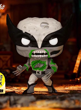 Funko Pop 漫威漫画丧尸黑白金刚狼夜光款僵尸死侍雷神牌皇手办