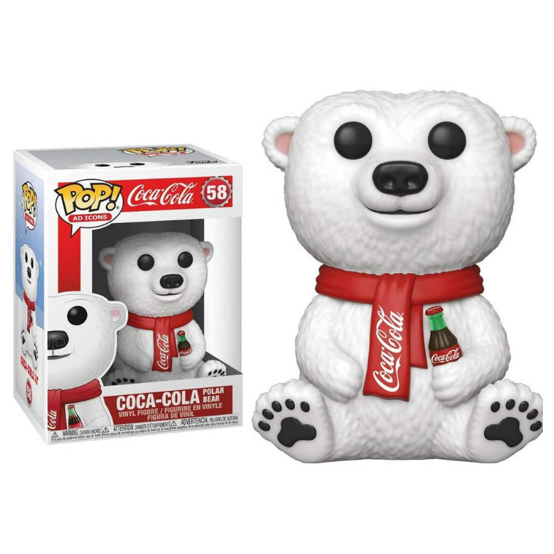 funko pop可口可乐周边 coca-cola北极熊瓶盖玩偶手办美国pvc现货