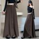半身裙女2025春秋新款 时尚 气质百搭宽松显瘦高腰遮胯垂感A字长裙
