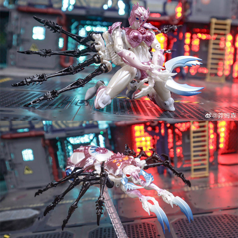 ta 变形玩具bwm-08pw金属变体粉蜘蛛 黑寡妇超能勇士阿尔西茜金刚