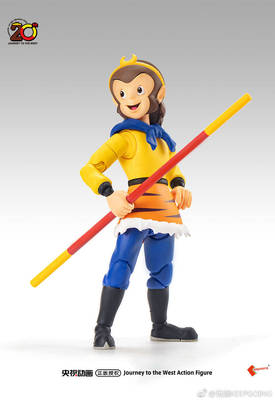 央视正版 授权99版西游记 孙悟空 猴哥 齐天大圣 1:12超可动人偶
