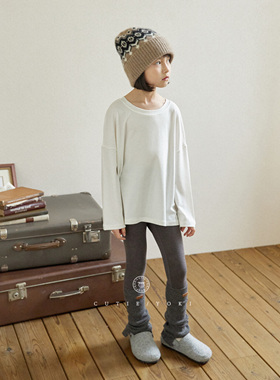 【捡漏直播】0压高克重薄软天丝针织假两件面膜打底衫亲子t恤