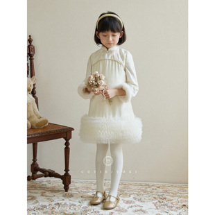 【直播捡漏不退】生日礼服高定网纱连衣裙丝绒女童年服旗袍背心裙