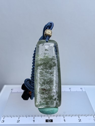 天然绿幽灵吊坠四季幽灵挂坠异像水晶水滴形吊坠无事牌一物一图
