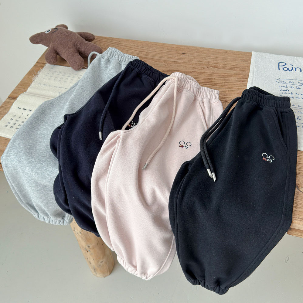 儿童卫裤春秋款纯棉 中大童男女童运动裤子 宝宝休闲长裤束脚弹力